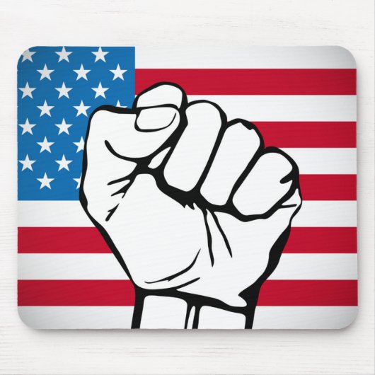 米国国旗 | Rising Fist マウスパッド (正面)
