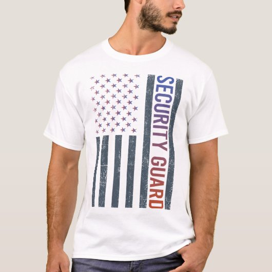 米国国旗 – Security Guard Tシャツ (正面)