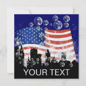 米国国旗 – SRF 招待状 (正面)