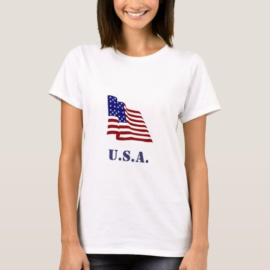 米国国旗 Tシャツ (正面)