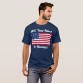 米国国旗 Tシャツ (正面フル)