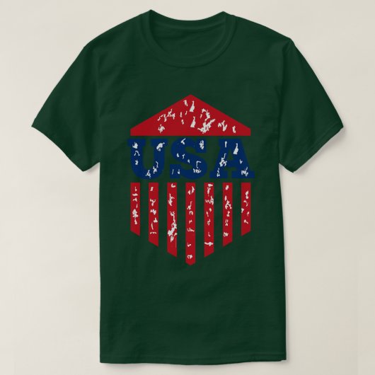 米国国旗 Tシャツ (デザイン正面)