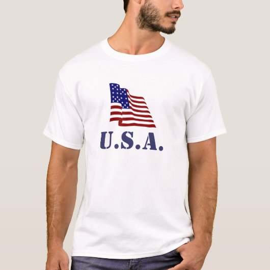 米国国旗 Tシャツ (正面)
