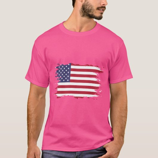 米国国旗 Tシャツ (正面)