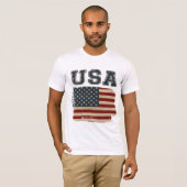 米国国旗 Tシャツ (正面フル)