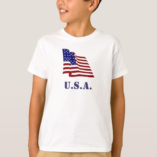 米国国旗 Tシャツ (正面)