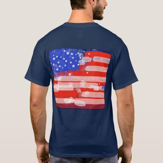 米国国旗 Tシャツ (裏面)