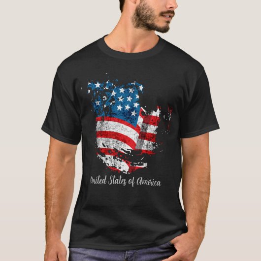 米国国旗 Tシャツ (正面)
