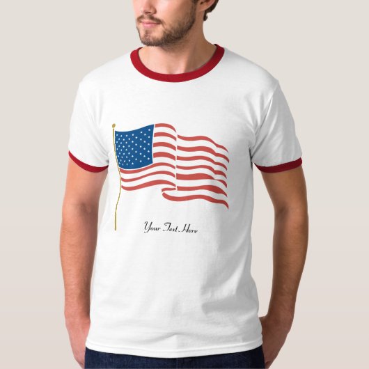 米国国旗 Tシャツ (正面)