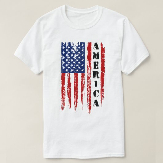 米国国旗 Tシャツ (デザイン正面)