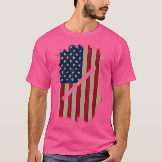 米国国旗 Tシャツ (正面)