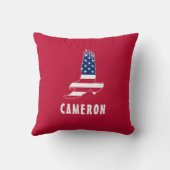米国国旗American Eagle America 7月4日Name クッション (裏面)