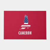 米国国旗American Eagle America 7月4日Name ドアマット (正面)