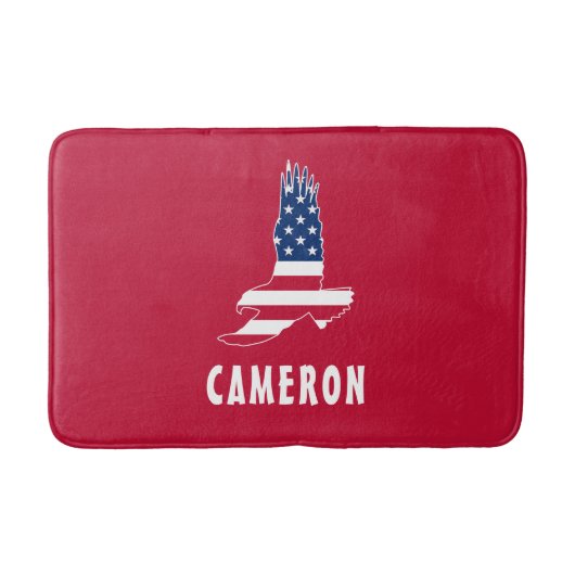 米国国旗American Eagle America 7月4日Name バスマット (正面)