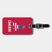 米国国旗American Eagle America 7月4日Name ラゲッジタグ (正面横)