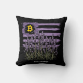 米国国旗Bitcoin BTC革命おもしろいCrypto クッション (正面)