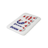 米国国旗bmcntにオーバーレイされた米国 バスマット (アングル)