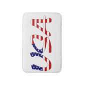 米国国旗bmcntにオーバーレイされた米国 バスマット (正面縦)