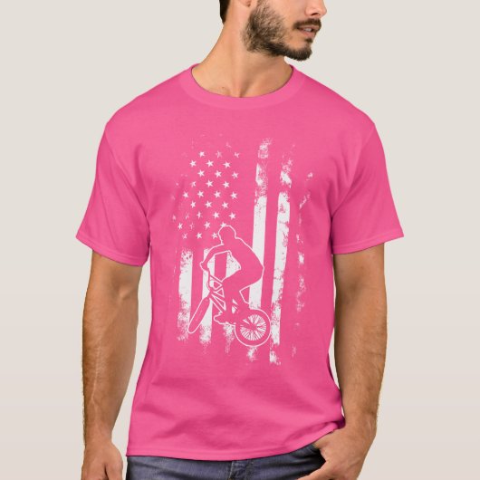 米国国旗Bmx Tシャツ (正面)
