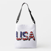米国国旗cbbcntに覆われた米国 クロスボディバッグ (裏面)