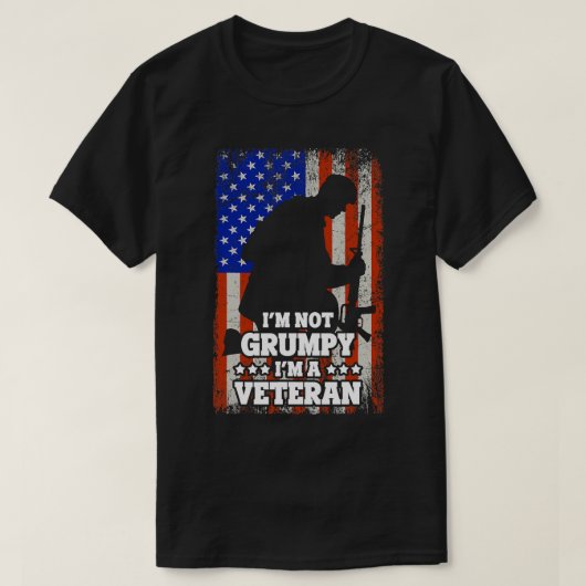 米国国旗Imが不満ではない退役軍人116 Tシャツ (デザイン正面)
