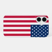 米国国旗iPhoneケース愛国心 iPhone 16ケース (裏面横)