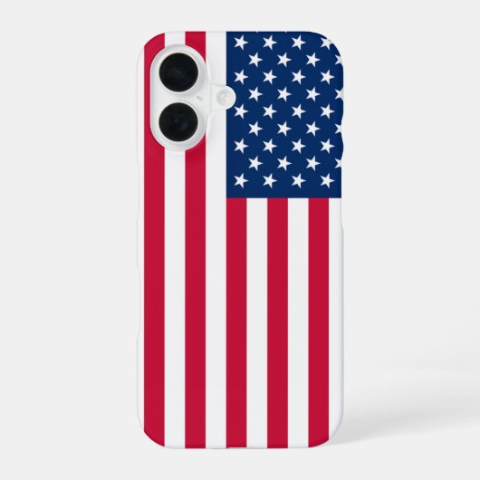 米国国旗iPhoneケース愛国心 iPhone 16ケース (裏面)
