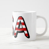 米国国旗mugcntに覆われた米国 ジャンボコーヒーマグカップ (右)