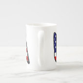 米国国旗mugcntに覆われた米国 ボーンチャイナマグカップ (裏面)