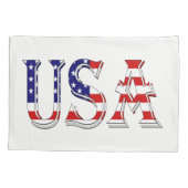 米国国旗pccntにオーバーレイされた米国 枕カバー (裏面)