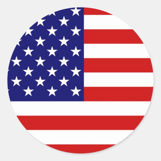 米国国旗stkcnt ラウンドシール (正面)