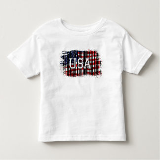 米国国旗Tシャツデザイン トドラーTシャツ