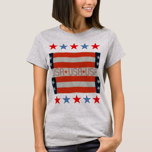 米国国旗Tシャツ Tシャツ (正面)
