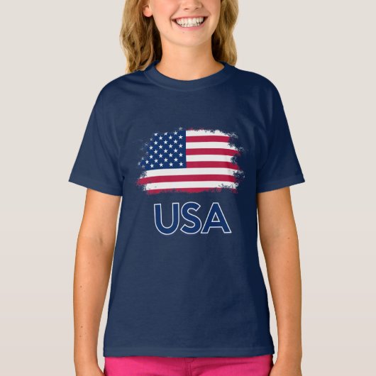 米国国旗Tシャツ Tシャツ (正面)