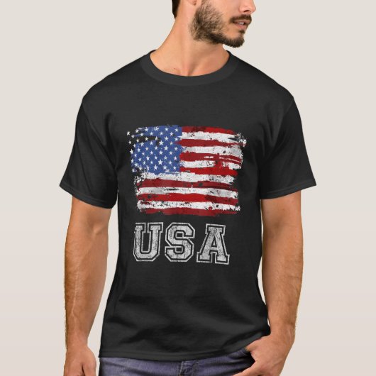米国国旗U.S. U.S.4th Tシャツ (正面)
