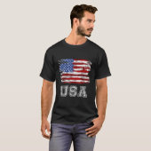 米国国旗U.S. U.S.4th Tシャツ (正面フル)