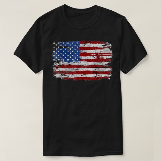米国国旗USAアメリカ合衆国4th Tシャツ (デザイン正面)