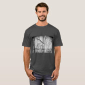 米国国旗WindblownグレーTシャツ Tシャツ (正面フル)