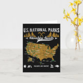 米国国立公園アドベンチャー待ち – ハイキングとCa カード (黄色い花)