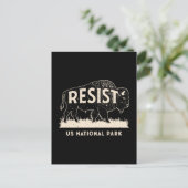 米国国立公園レジストサービスバイソン・バッファロー シーズンポストカード (スタンド正面)