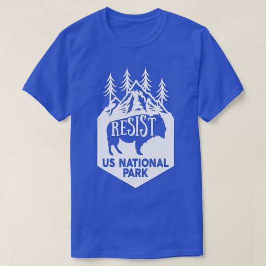 米国国立公園レジストサービス(AL US National Park Resist Service) Tシャツ (デザイン正面)
