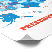 米国国立公園地図ハイカーカンパーサマー ポスター (角)