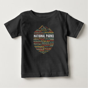 米国国立公園 ベビーTシャツ