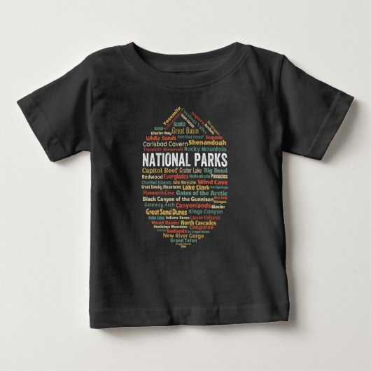 米国国立公園 ベビーTシャツ (正面)