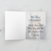 米国国防省退職証明書 カード (内部)