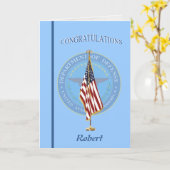 米国国防省退職証明書 カード (黄色い花)