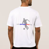 米国国防総省のサッカークラブ練習のワイシャツ Tシャツ (裏面)