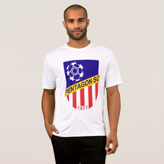 米国国防総省のサッカークラブ練習のワイシャツ Tシャツ (正面フル)