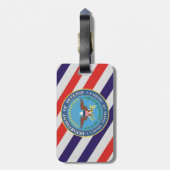 米国国防総省の荷物タグ ラゲッジタグ (裏面縦)