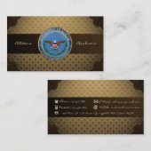 米国国防総省(DOD)エンブレム[3D] 名刺 (正面/裏面)